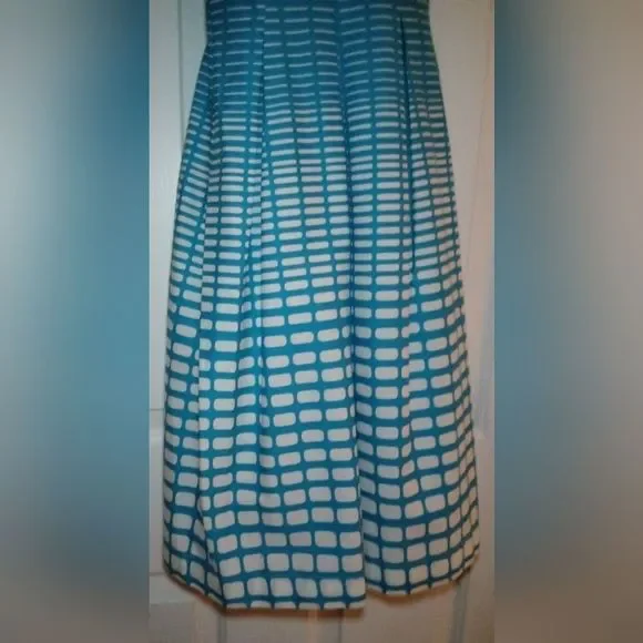 VINTAGE Pristine 50s hourglass pleated skirt cross back push up pinup dress - Picture 4 of 16